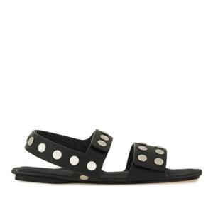 케이트 블랙 실버 스터드 오픈 토 샌들 F3086 930 L930200