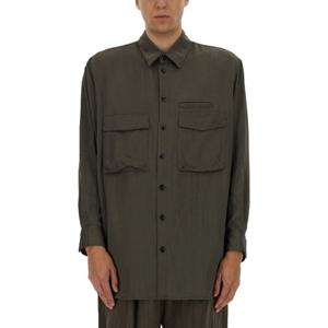 르메르 다크 그린 백 플리츠 오버셔츠 OV1014 LF1388BR482