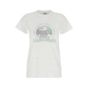 생로랑 반팔 티셔츠 817047Y37YJ9010 White