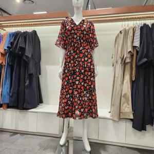 수스 HC04 하트 프린팅  쉬폰 원피스 S252BOP552