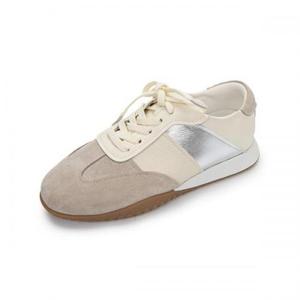 [무크] 여성 로우탑 밴드끈 스니커즈 아이보리 522304