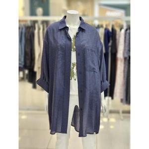 아르테 세이브존07 체크 루즈핏 롱 셔츠 DMBPWJ420AE