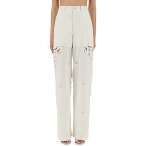 마린세르 하이 웨이스트 스트레이트 팬츠 UPA056A UWOV0007WH10