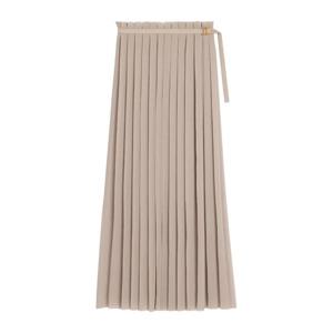 아미 베이지 플리츠 롱 스커트 FSK353 PL00270952