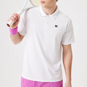 윌슨반팔티 JQS W241001TPS41-WHT 남성 반팔 피케 폴로 티셔츠