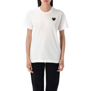 꼼데가르송 반팔 티셔츠 AXT8010511 WHITE BLACK DOM