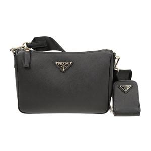 프라다 트라이앵글 로고 사피아노 숄더백 블랙 2VH113 V DMP 9Z2 F0002