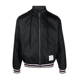 톰브라운 립스탑 집업 자켓 네이비 MJT496A 06859 415