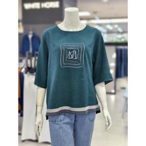 화이트호스 세이브존05 여름 라운드넥 블라우스 A252229