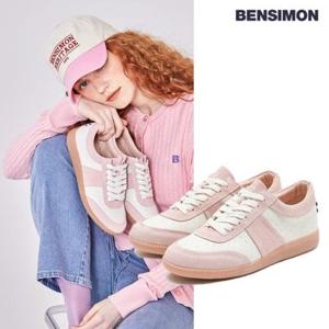 [벤시몽] 여성 라벨 리미티드 레더 스니커즈 2종택1