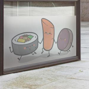 아트박스/꾸밈 is934_m-무점착유리시트_김밥떡볶이순대_글라스시