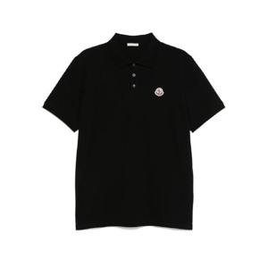 몽클레어 로고 아플리케 피케 폴로 셔츠 K20918A0001484556