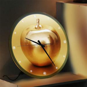 아트박스/꾸밈 nf046-LED시계액자35R_풍수재물복황금사과