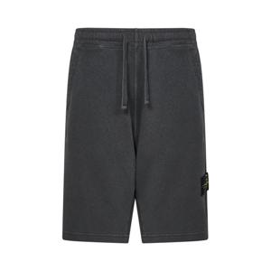 25SS 스톤아일랜드 와펜 패치 코튼 쇼츠 그레이 K1S156200009 S0060 V0165