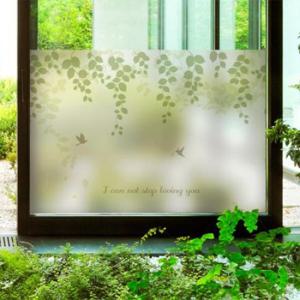 아트박스/꾸밈 bh813_m-무점착유리시트_아침의숲속넝쿨정원_글라
