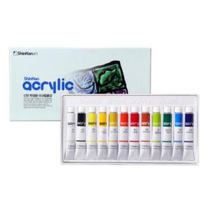 아트박스/아트피스 신한 학생용 아크릴 물감 7.5ml 12색 세트