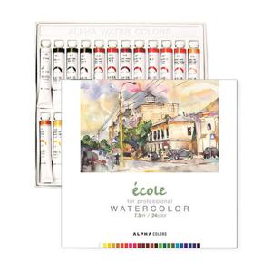 아트박스/아트피스 알파 수채화 물감 에꼴 7.5ml 24색