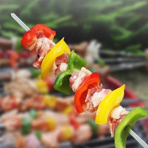 아트박스/위드마켓 낭만캠핑 바비큐 꼬치 10p세트(일자)