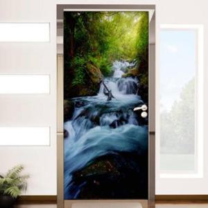 아트박스/꾸밈 ad913-현관문시트지_시원한폭포가흐르는곳