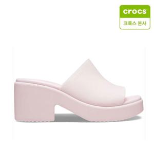 [크록스 본사] 브루클린 프로스티드 슬라이드 힐 핑크밀크 210981-6ZW