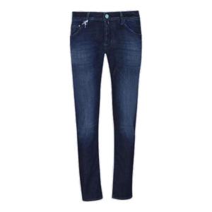 Jacob Cohen 로고 패치 슬림핏 진 UQE0735S3735 476D TP934639773