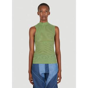 25 FW 메이라인 러스프르케이드 여성 메시 지퍼 탑 mai0249003grn