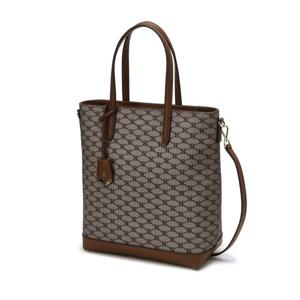 [헤지스]헤리아토 카키 시그니처 패턴 PVC 토트백M HIBA5F731K2