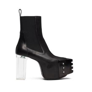 릭오웬스 첼시부츠 블랙 콘코르디안 그릴 키스 45 첼시 부츠 252232M223003