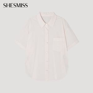 [쉬즈미스] 코튼 스트라이프 오픈 카라 셔츠_SWWSTP22230_LP