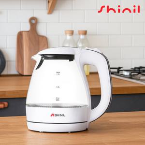 신일 SEP-G15S 1.5L 유리 무선 전기주전자 자동전원차단