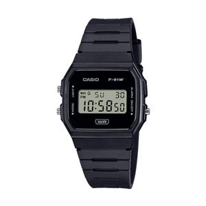 카시오 F-91WB-1A 공용 스퀘어 레트로 전자 시계