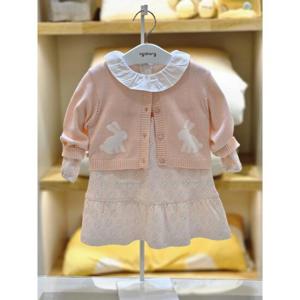 아가방 세이브존02 핑크 래빗원피스(가디건) 02s524057