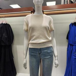 수스 HC04 팝콘소매 라운드 니트 S252BSW576