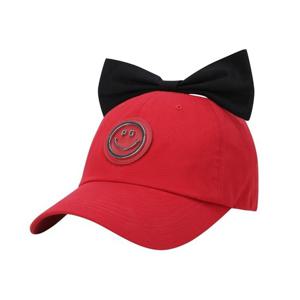 여성 스마일 메탈 심볼 리본 볼캡 521E3CP003RE