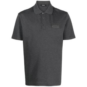 베르사체 로고 패치 폴로 셔츠 10125601A09055