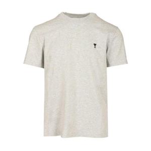 AMI 로고 자수 크루넥 티셔츠 H25HTS346724 0951H25 TP945664615