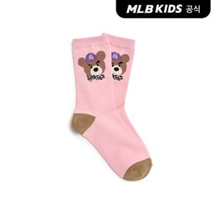 [MLB키즈 공식] 25N 모노베어 일대일 양말 NY (Pink) 7ASOC025N-50PKS
