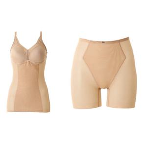 와코루 여성 노와이어 기본 몰드 쉐이퍼 브리프거들 세트 WBTX301WGRX301S