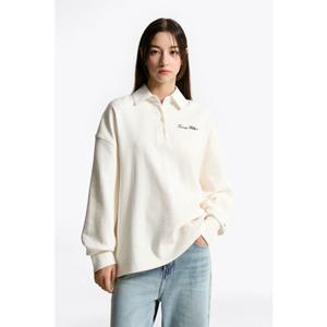 [타미힐피거종합관] 여성 스크립트 럭비 스웨트셔츠 (T22F6TTO040WT1 YA8)