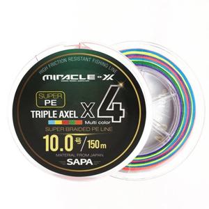 싸파 트리플악셀 4합사 단품 150m 10호 5색 컬러 낚시