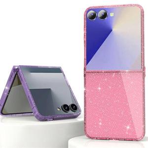 갤럭시Z플립7 제트지 트윙클글리터 컬러 투명 젤하드 슬림케이스