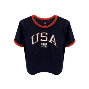 GAP 여성 USA 그래픽 링거 티셔츠 779802