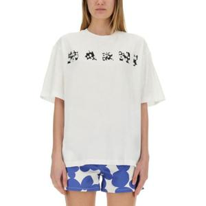 마르니 반팔 티셔츠 THJET49P15 USCX50FLW01 WHITE