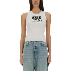 모스키노 민소매 티셔츠 08873203 1002 WHITE