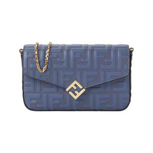 펜디 FF 체인 숄더백 블루 8M0509AS42F1SXT