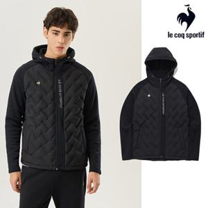 [르꼬끄][30% OFF] 남녀공용 에어플렉스 하이브리드 후디 구스 다운 QP423EDJO1_BLK