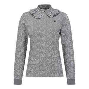 [세인트앤드류스]여성 패턴 더블 프릴 칼라 티셔츠 (821D3TO002BK)