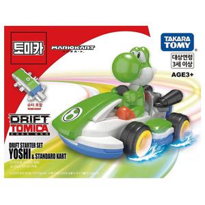 토미카 슈퍼 마리오 카트 드리프트 스타터 세트 요시 미니카 놀이