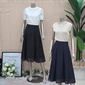 [미니멈]MD 체크 A라인 스커트 MD MMZBGWS4870 M_CJ