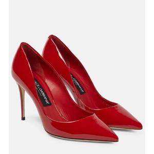 돌체앤가바나 Cardinale 페이턴트 레더 펌프스 P00713312